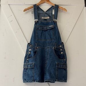 Zana Di Blue Jean Shorts Overalls